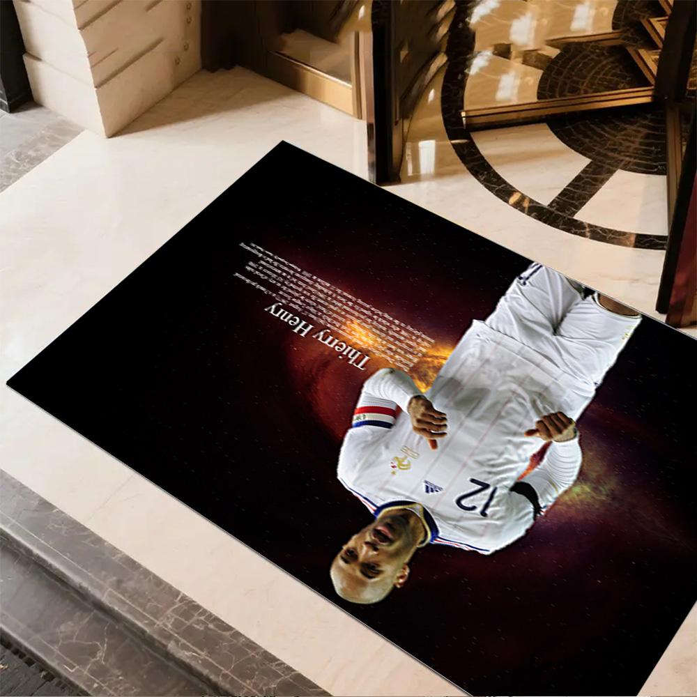 Football Player Celebration Floor Rug Office Rug Perfect for Hallway Decorate room Study room Living Rooms Anti-slip Rug Anime Office Decor