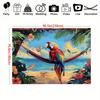 2D цветной гамак-попугай, пляжный баннер для вечеринки Luau & Tiki