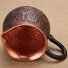 Винтажная мини-кружка для кофе из меди, Туристическая кружка для воды, Ручная работа, Текстура молотка, Ручка, Стаканчики для сока, Для домашнего использования, Питьевая, 200 мл, Кружка для чая