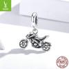Серебряная подвеска-мотоцикл Ziyun S925 из стерлингового серебра, крутой спортивный DIY-аксессуар (SCC1712)