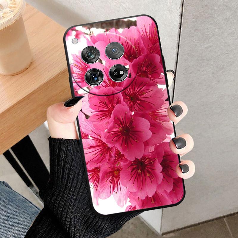 For OnePlus 12 Case Cover For OnePlus12 Fundas New Black Soft Silicone TPU Protective Phone Case For One Plus 12 Bumper Coque