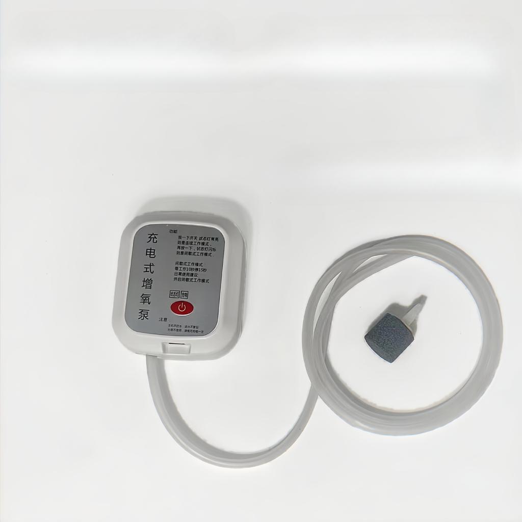 1 шт. Перезаряжаемый кислородный насос, Новый аквариумный, для рыбалки на открытом воздухе, бытовой, для разведения рыбы, Двухцелевой портативный кислородный аппарат с литиевой батареей