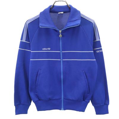 Adidas 70-е Винтаж Descente Западногерманская бирка Олимпийка S синий Мужской Б/У
