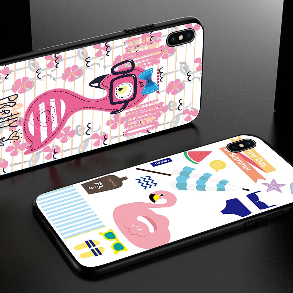 Мягкий силиконовый чехол с рисунком Instagram Фламинго Единорог + ремешок