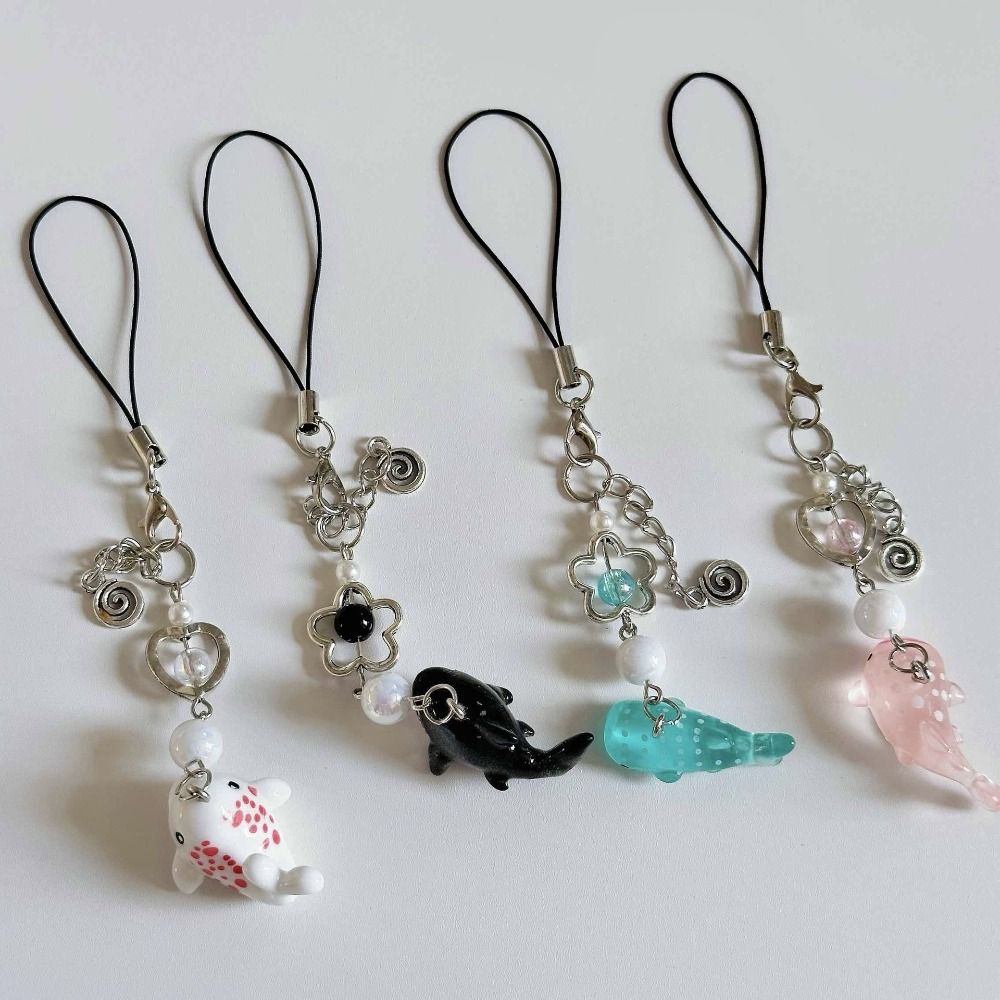 Цепочка для мобильного телефона с морской тематикой, ремешок для телефона в виде акулы, брелок для телефона, аксессуары для телефона