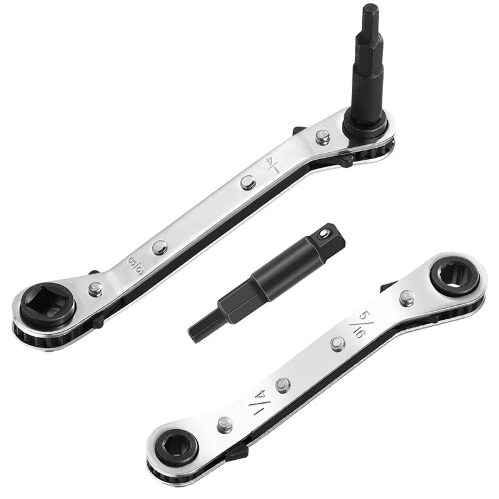 Эффективный гаечный ключ для клапанов кондиционера Профессиональный сервисный гаечный ключ Инструмент Трещоточный ключ Инструмент для ремонта