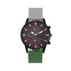 New Fashion High-end Simple Three-eye Dial Pointer Style Silicone Splicing Strap Men's Watch