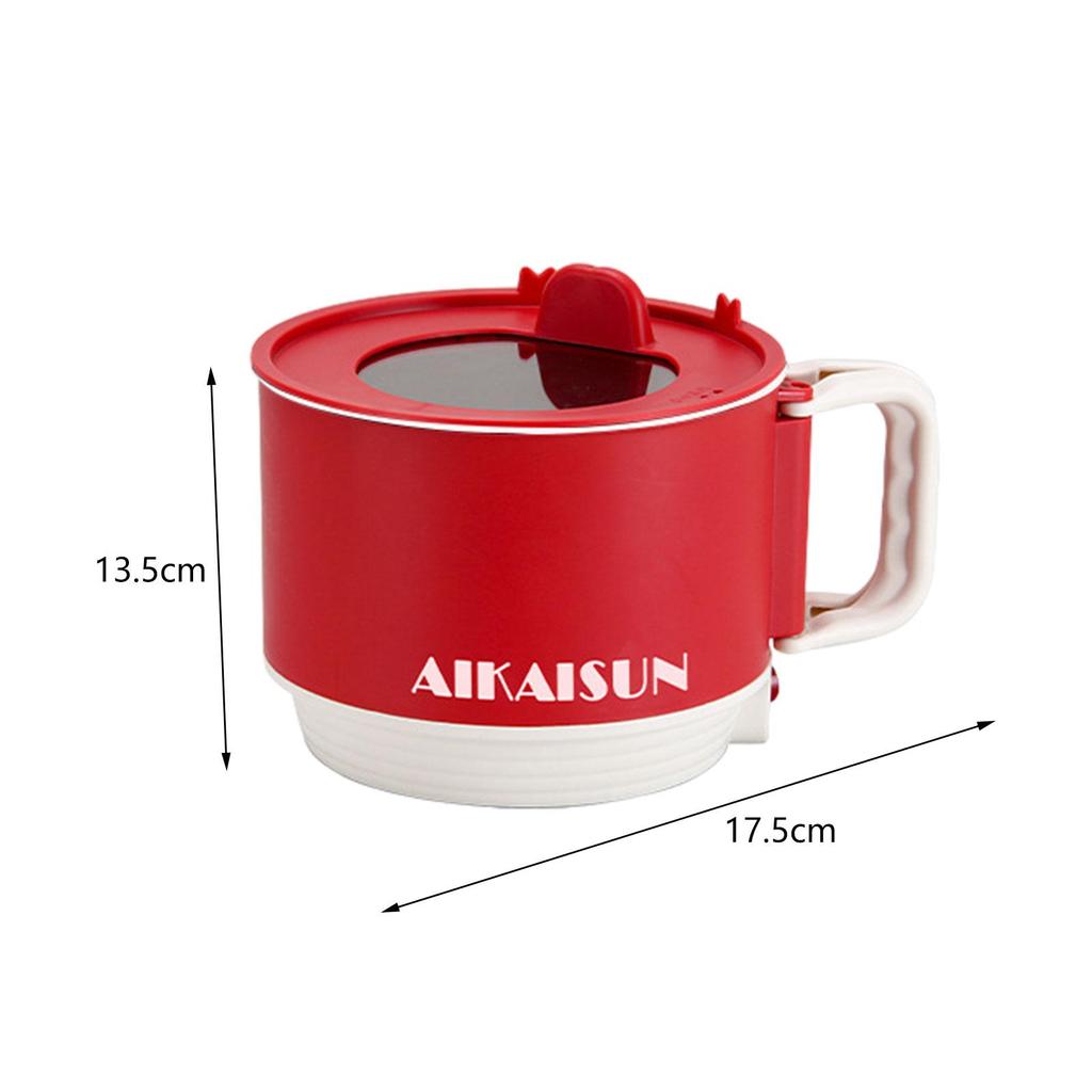 Электрический хот-пот бытовая антипригарная портативная электрическая плита 1,5 л сковорода для овсянки клецки суп рамен яйца