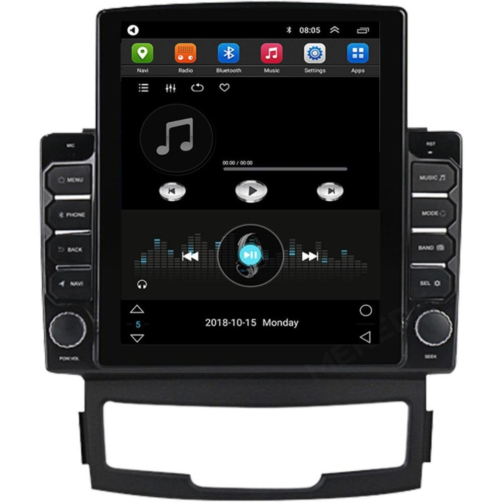 9,7-дюймовый автомобильный радиоприемник на базе Android для SsangYong Korando 2010-2013, 2 DIN Tesla, вертикальный экран, авторадио, мультимедийный плеер Carplay, 2 + 32 ГБ