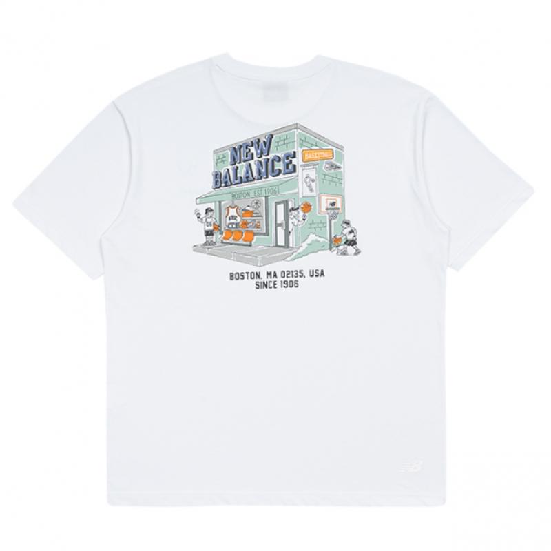 New Balance Футболка с коротким рукавом Uni Nb Boy BaskeTball Shop Nbnef21563 10