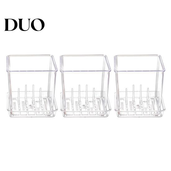 Clear Gardening Pot with Holes Orchid Planter Saucer, Square Plant Plastic Drainage Holes, Transparent Flowerpot for Phalaenopsis, Seedings Flower