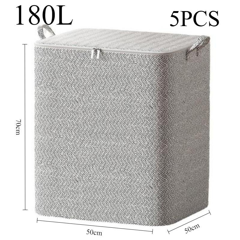 Сумка для хранения на молнии с ручкой, корзина для хранения одежды, органайзер для шкафа, переезд