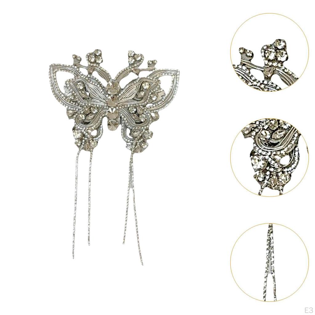 Rhinestone Shoe Clip Bride Butterfly DIY Fashion Decorative Elegant