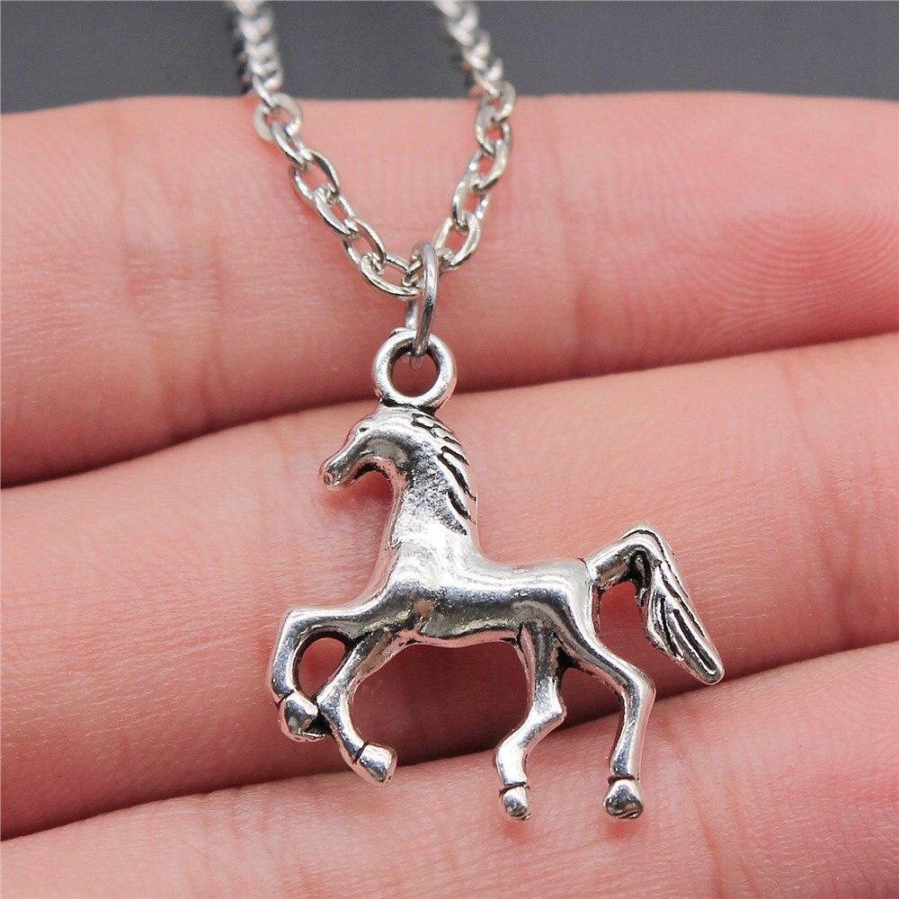 Horse Head And Horseshoe Necklace Jewelry Making Supplies Vintage Fashion Jewelry On The Neck