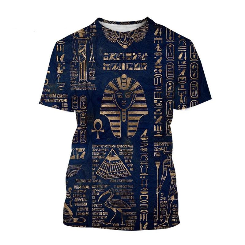 3D T-Shirt Ancient Egyptian God Eye Of Egypt Printing Short Sleeve Tops Men Harajuku Streetwear Oversize T-Shirts Size XS-6XL