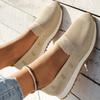 Fashion Breathable Knit Loafers for Women Plus Size 43 Lightweight Soft Sole Flats Shoes Woman 2024 Autumn Anti-Slip Casual Shoes Ladies