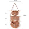 Ручная подвесная настенная корзина для овощей и фруктов, органайзер, контейнер, богемный декор, кухонная сетка, карман для мелочей, сумка для хранения