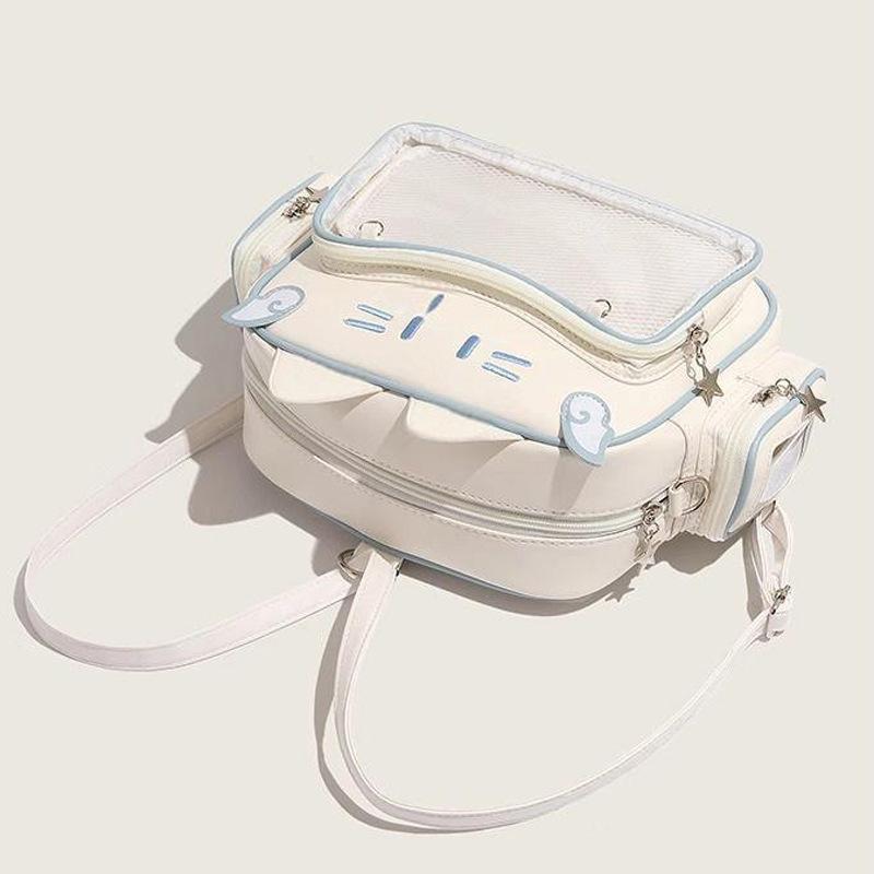 New Japanese Angel Cat Ba Chi Shoulder Pendant Bag One Shoulder Oblique Span Small Square Bag Second Dimension Comic-Con Jk Bag