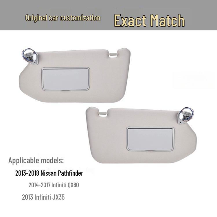 Sunshade for Infiniti JX35, Nissan QX60, Pathfinder Vanity Mirrors