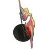 Stained Acrylic Birds On Branch Desktop Ornaments, Double Sided Multicolor Style Birds Craft Statue Desktop Ornaments