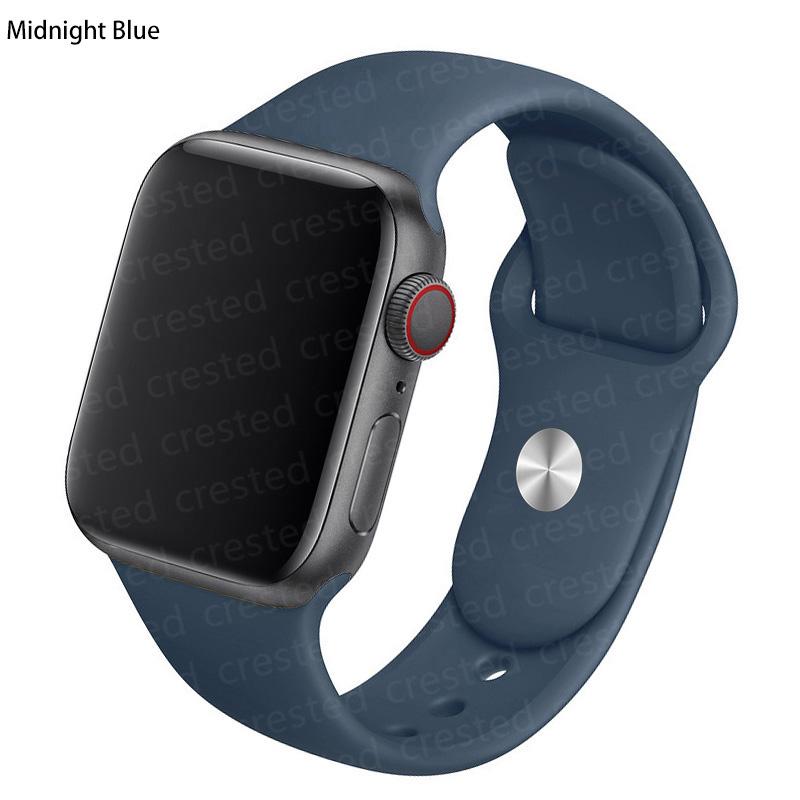 Силиконовый ремешок для Apple Watch Ultra 49 мм, 45 мм, 42 мм, 40 мм, 44 мм, 41 мм, резиновый спортивный ремешок для умных часов, браслет iWatch Series9/8/7/6/5/SE, аксессуары