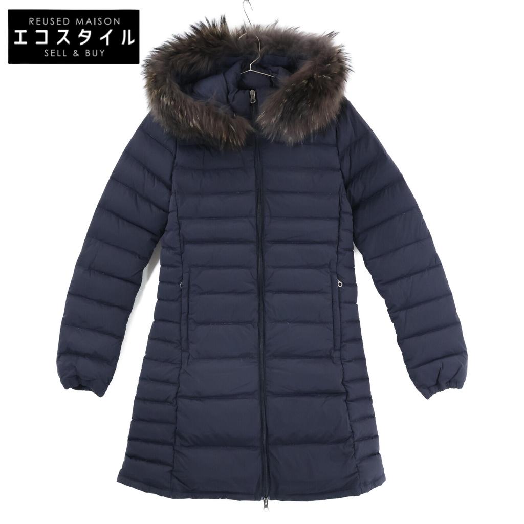 DUVETICA OCIROETRE Пуховик с капюшоном 42 Темно-синий Б/у