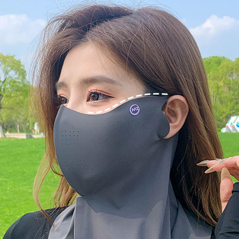 Women's Summer Outdoor UV Sun Protection Balaclava Face Cover Outdoor Breathable Cooling Full Head Neck Gaiter