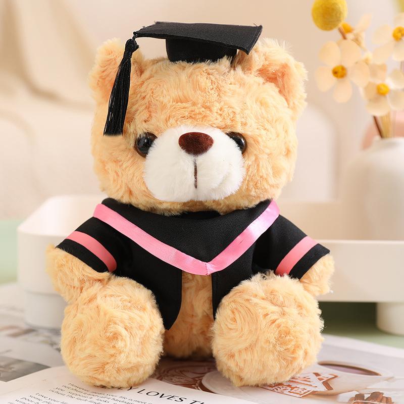 New Graduation Season Animal Plush Doll Wear Bachelor Coat Graduation Certificate Bear Capybara Plush Toy for Students Gift