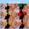 Floral Acrylic Earrings For Women Handmade Geometric Summer Fashion