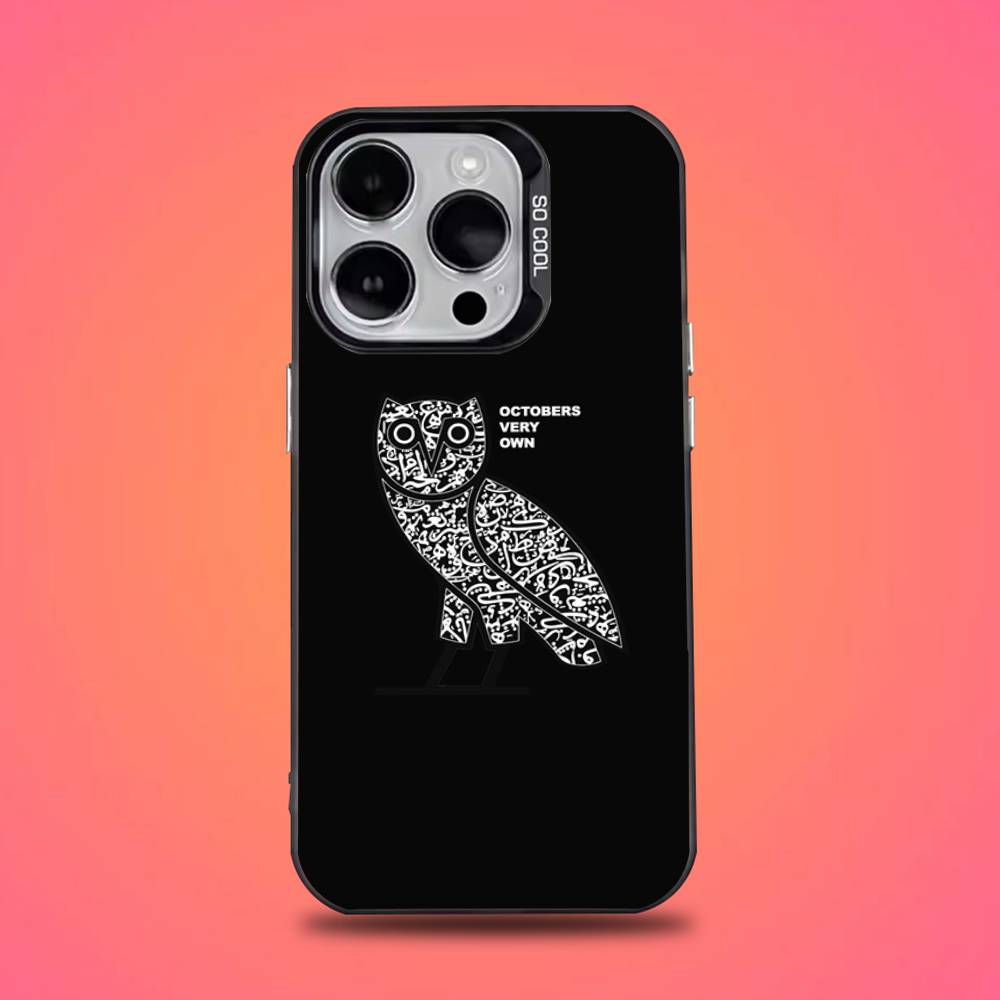 Drake O-OvO OWL Phone Case For iPhone 16,15,14,13,12,11,Pro,Max,Plus,Mini,XS,SE Anti Fall Black Matte Hard Bumper