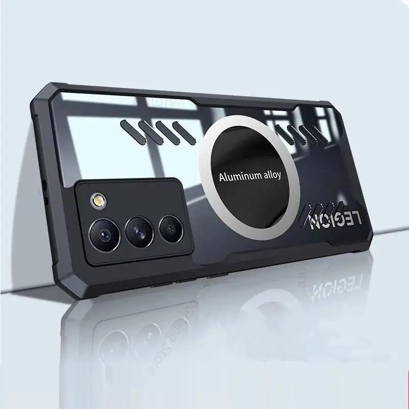 Fundas For Lenovo Legion Y70 For Magsafe Magnetic Phone Прозрачный чехол для Lenovo Legion Y70 Охлаждающий теплоотводящий противоударный чехол Magsafe
