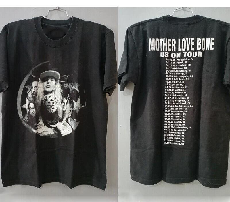 Футболка Mother Love Bone Shaka В тур 2-сторонняя базовая черная футболка
