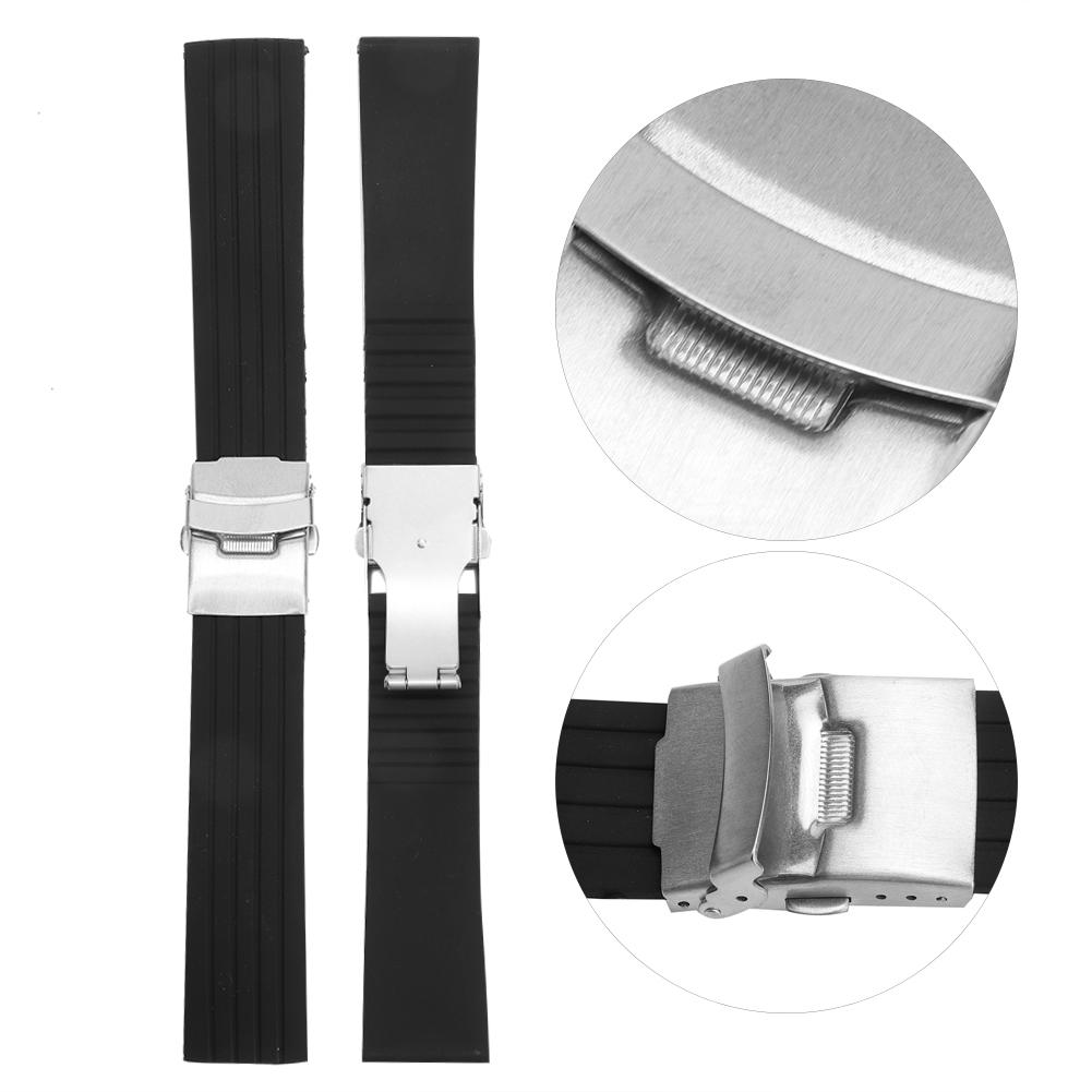 Универсальный регулируемый силиконовый ремешок для часов, сменный аксессуар для наручных часов (18мм)