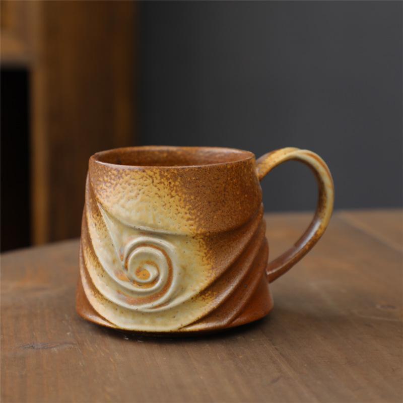 Special-Shaped Creative Ceramic Cup Supply Household Cup Kiln Change Water Cup High Value Coffee Cup