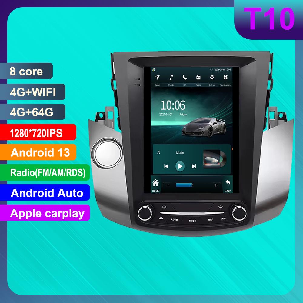 Toyota RAV4 Android GPS Навигация Смарт-управление с HD Камерой Заднего Вида и Совместимостью с CarPlay