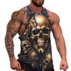 Summer Skull 3D Printed Tank Tops Men's Casual Streetwear Fashion Sportswear Vest Sleeveless Tank Top Gym Man Shirt