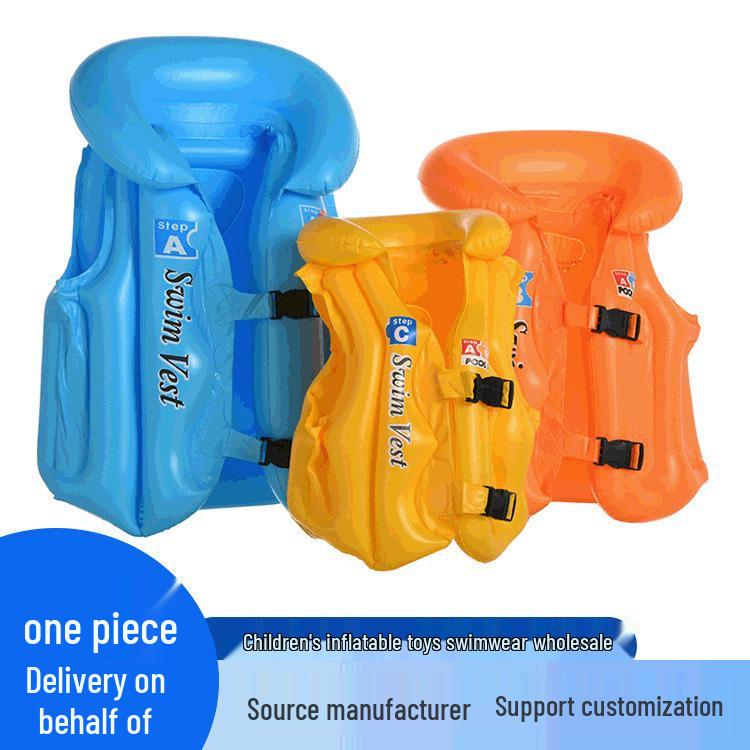 Inflatable ABC Swimsuit Thickened PVC Leakproof Child's Life Jacket