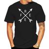 Letter Free Arrows New Simple Style Unisex Black Tshirt Custom Team Tee Shirt Unique Design Skater Tops