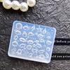 Beach Themed 3D Silicone Nail Mold Seashell Starfish Conch Design Template for Home Salon Gel Manicure Nail Art
