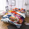 3D Three-Piece Ukiyo-E Painting Wave Flower Quilt Cover Digital Printing Bedding