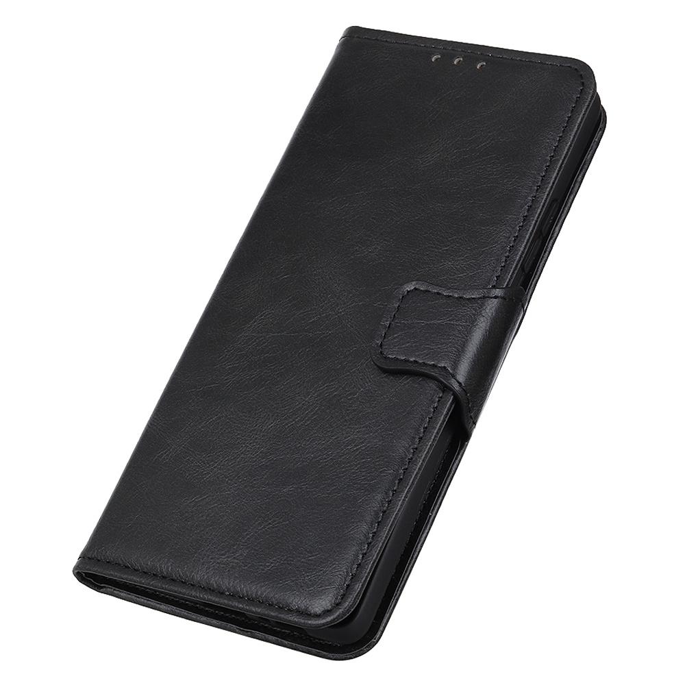 For Xiaomi Redmi Note 12 4G Crazy Horse Texture Phone Leather Case Anti-drop Stand Wallet Cover
