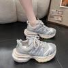 Soft Leather Thick-soled Fried Street Women's Models 2025 Summer New Women's Shoes Versatile Sports Shoes Casual Women