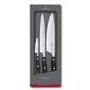 VICTORINOX Chef Professional Knife 3 Piece Features Premium Class Heavy Feeling and Sharp Grand Meter Forged Set, Set, Set, Black, Sharpness, 7.7243.2