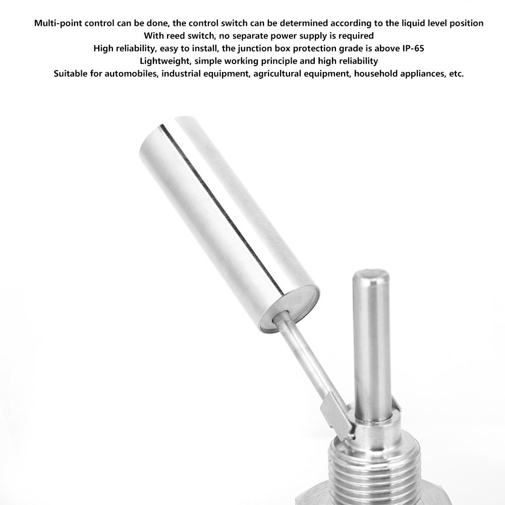 Датчик уровня воды с поплавком типа "утиный нос" из нержавеющей стали 304, контроллер G1 2, DC0 220V