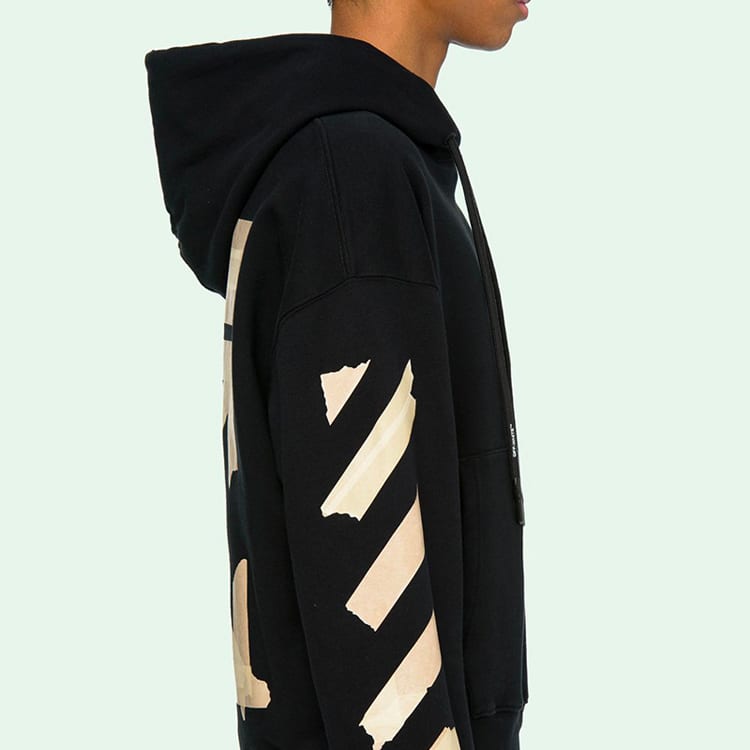 OFF WHITE Толстовка с лентой Diag Arrows OMBB037R20E300021048