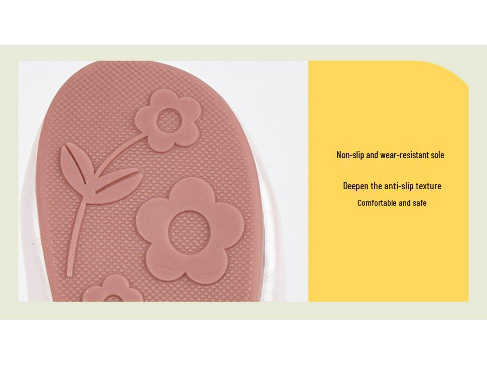 2026 Spring Little Girls' Lace Princess Shoes - Soft Sole, Round Toe Leather Flats