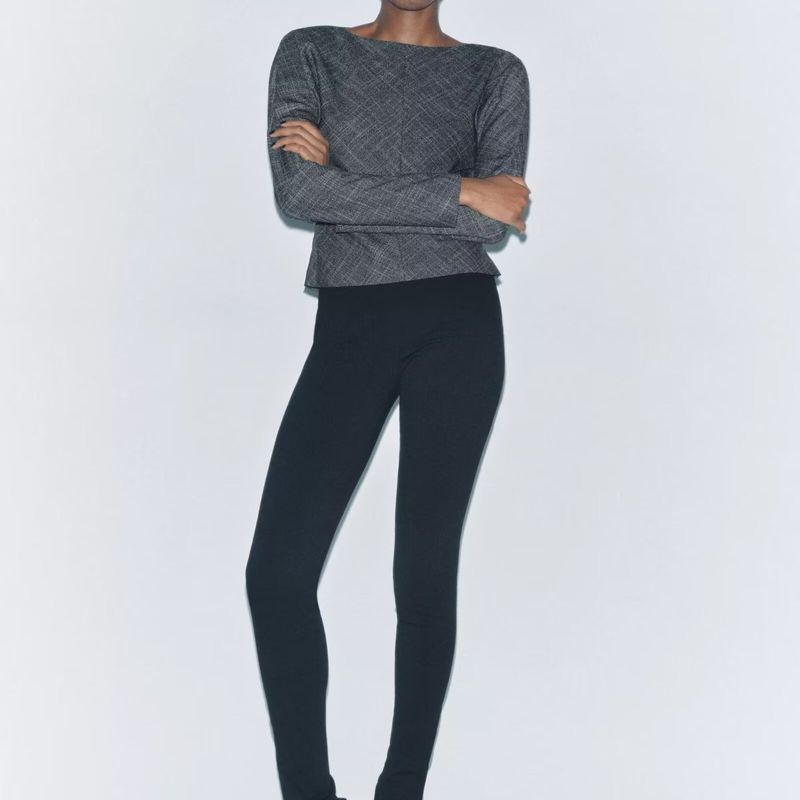 Zbzr Autumn New Women Clothes Western Style French Style Versitile Fashion Pleat Decoration Long Sleeve Top 2731304