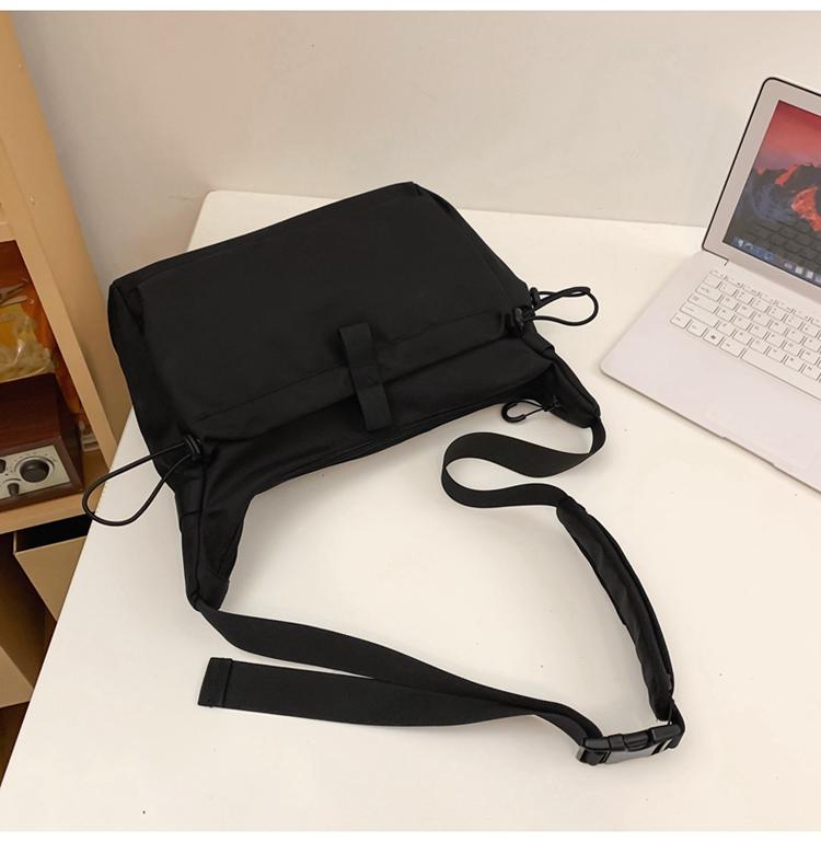 Пригородная сумка Большая вместительная сумка через плечо Сплошной цвет Студенческая сумка на плечо для мужчин и женщин