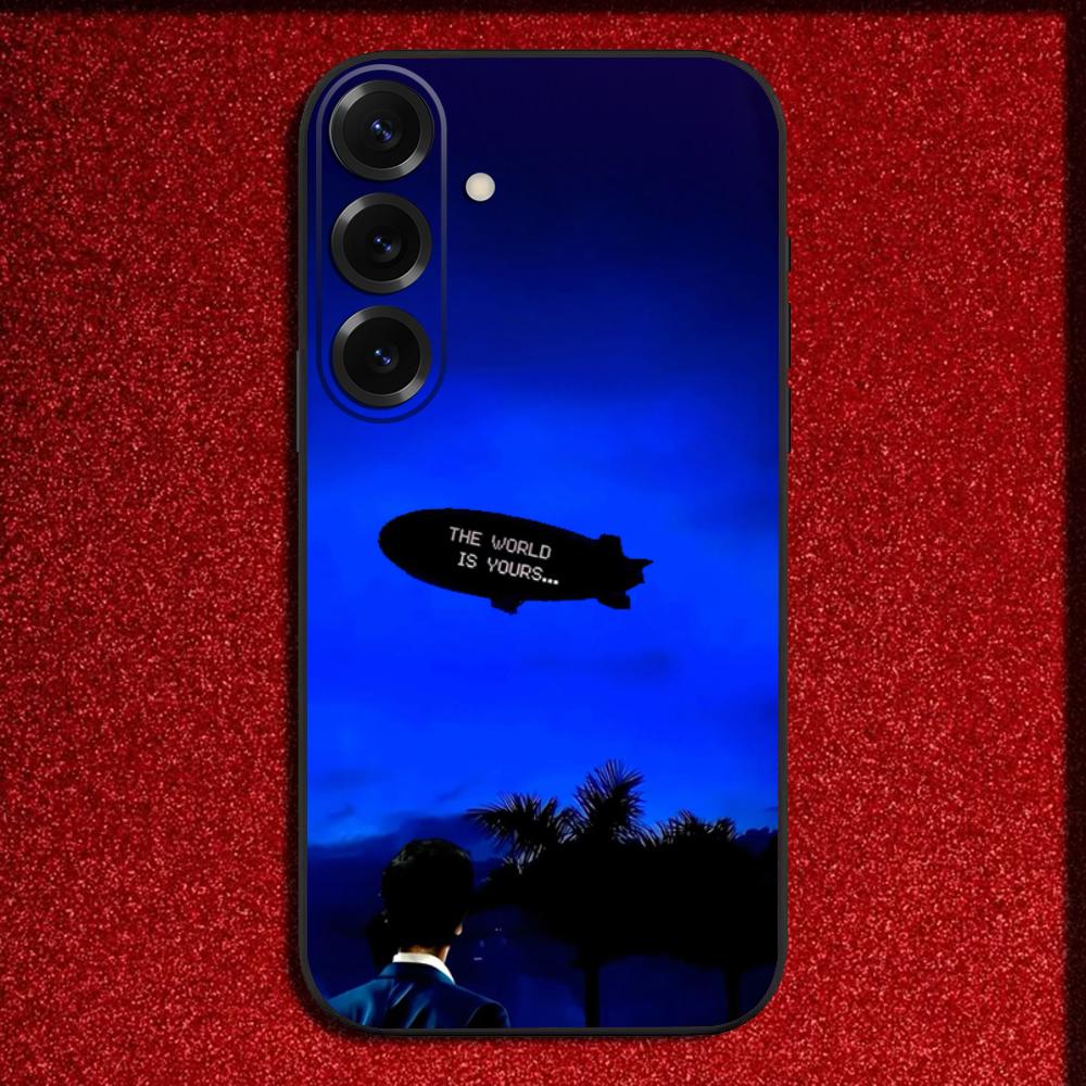Movie S-Scarfaces Tony M-Montana Phone Case For Samsung S25,S24,S21,S22,S23,S30,Ultra,S20,Plus,Fe,Lite,Note,10,9,5G Black Cover