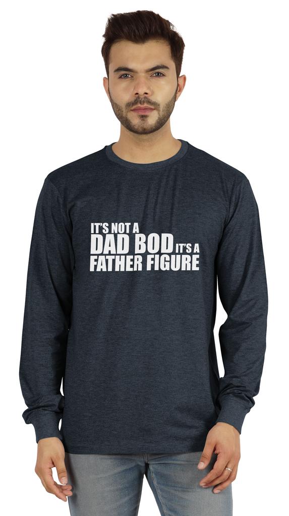 Inkmeso Мужская футболка It's Not A Dad Bod It's A Father Figure Смешные цитаты Папочка футболка